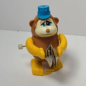 TOMY NOT SO GRAND BAND Wind Up Toy Monkey With Cymbals Works